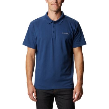 Columbia Wingard II Solid Pique, Polo Grises Oscuro Para Hombre | 627145-RNT